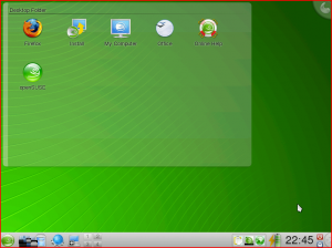 openSUSE 11.1 Live CD desktop